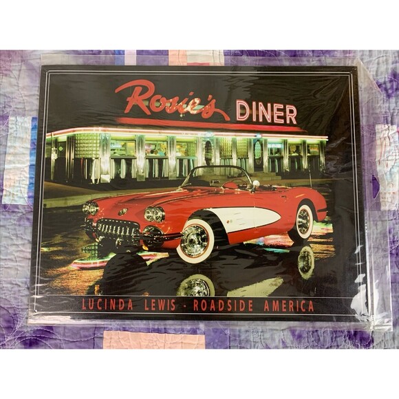 Other - Rosie’s Diner Lucinda Lewis USA Metal 16x12.5 Sign Wall Decor Bar Man Cave Shop
